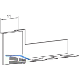 Dichtungsendst�ck VESU12, Kunststoff graphitgrau