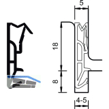 Haust�rdichtung SV 185, Kunststoff schwarz