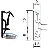 Haust�rdichtung DS 155a, Silikon rustikalbraun