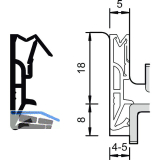 Haust�rdichtung DS 185a, Silikon wei�