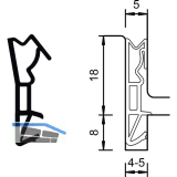 Haust�rdichtung S 6518a, Kunststoff schwarz