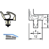 Innent�rdichtung SP 7575, Kurzbund 25 Meter, Kunststoff beige