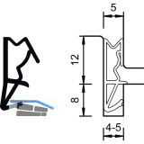 Haust�rdichtung S 6512a, Kunststoff rustikalbraun