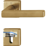 HOPPE Dr�ckergarnitur DALLAS Rosette PZ, Messing messingfarben hell satiniert