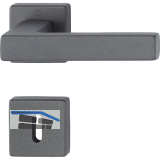 HOPPE Dr�ckergarnitur AUSTIN auf Rosette BB, TS 37-42 mm, Aluminium sandschwarz