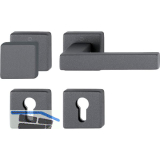 HOPPE Wechselgarnitur AUSTIN feuerhemmend, Aluminium sandschwarz