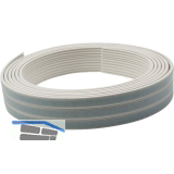 Dichtungsprofil selbstklebend, Typ K, Kunststoff wei�, 1 St�ck = 7,5 Meter