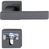 HOPPE Dr�ckergarnitur AUSTIN feuerhemmend PZ, Aluminium sandschwarz