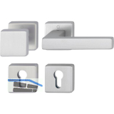 HOPPE Wechselgarnitur AUSTIN feuerhemmend, Aluminium edelstahlfarbig matt