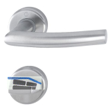 HOPPE Dr�ckergarnitur ALTA - auf Rosette WC, 39-47 mm, Edelstahl matt