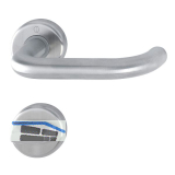 HOPPE Dr�ckergarnitur BADEN - auf Rosette WC, 39-47 mm, Edelstahl matt