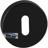 MARCHESI Schl�sselrosette BB, � 52, H�he 10 mm, Zamak schwarz matt