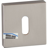 MARCHESI Schl�sselrosette BB, 52 x 52, H�he 10 mm, Zamak vernickelt matt