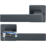 HOPPE Dr�ckerpaar AUSTIN MiniLock rechts, Aluminium schwarz matt