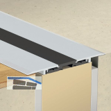 PLANET Click-T�rschwelle F120, L�nge 1190 mm, Aluminium silber eloxiert