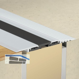 PLANET Click-T�rschwelle F130, L�nge 1190 mm, Aluminium silber eloxiert