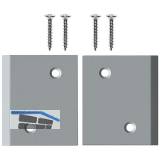 PLANET Eckplattenset X3 Type 3, 49 x 55 mm, Stahl silberf�rbig