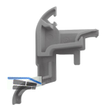 GUTMANN Endkappe 257/24 zu Drau 25/24F, 90�, EPDM grau, links