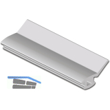 Dichtungsprofil f�r Halteprofil Hart-PVC Isostar, Kunststoff braun