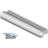 Rundprofil Silikon Isostar Durchmesser 6,5 mm, Kunststoff wei�