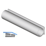 Dichtungsprofil Isostar Schlauch 8 mm, SRD 15, Kunststoff wei�
