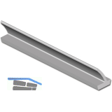 Dichtungsprofil Isostar Lippe RO 23, Kunststoff schwarz