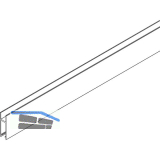 VITRIS Atrivant 80 Laufschuhprofil 8/10 mm Glas Alu Silber L=6000 mm