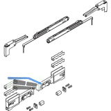VITRIS Atrivant 80 Beschlagset Komfort links schlie�end Wei�aluminium RAL 9006