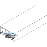 VITRIS Atrivant 80 Deckenschiene niedrig 5-bahnig Anthrazit RAL 7016 L=6000 mm