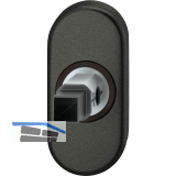 FSB Adapter-Rosette oval Rahment�r, 9 mm, Aluminium schwarz