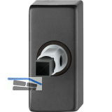 FSB Adapter-Rosette eckig Dr�cker f�r Rahment�r, Ansatz 8 mm, Aluminium schwarz