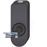 FSB Fenstergriff Adapter-Rosette oval abschlie�bar, Aluminium schwarz matt