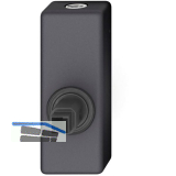 FSB Fenstergriff Adapter-Rosette eckig abschlie�bar, Aluminium schwarz matt