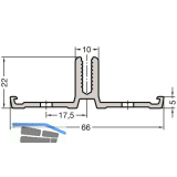 GUTMANN Basisprofil P GF80, L=6000 mm, Aluminium blank