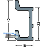 GUTMANN Dachrinnenhalter P2031, L=200 mm, Aluminium blank
