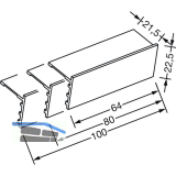 GUTMANN Endkappe EK 2020/64, Aluminium blank