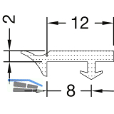 GUTMANN Verglasungsdichtung innen 2020/2, L=50 m, Silikon schwarz