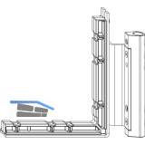 MACO Falzecklagerband MAMMUT 220 kg, 12/20-13 mm, wei�, rechts (222508)