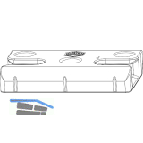 MACO Schlie�teil iS 12L Eurofalz 30 mm 13V silber (360444)