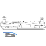 MACO Ecklager POWER 3-flg. PVC FT 30 mm, 13V, links (215833)
