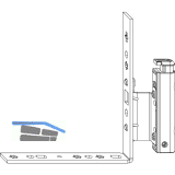 MACO Falzecklagerband DT130 f�r Fenstert�r mit �V, 12/18-13 mm, links, silber