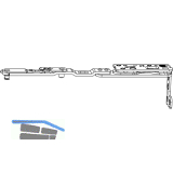 MACO Drehbandarm POWER Holz/PVC FT30 13V FFB 255-1400 silber rechts (217695)