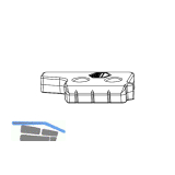 MACO MM Hebeteil Falzluft 12 mm Eurofalz 30 mm 13V silber links (360446)