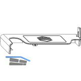 MACO Abdeckkappe Ecklager POWER Holz, FT 30 mm, rechts, RAL 9022 (365224)