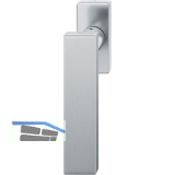 FSB Fenstergriff 34 1003 eckige Rosette, Edelstahl matt