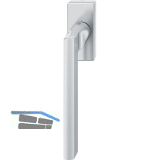 FSB Fenstergriff 34 1035 eckige Rosette, Edelstahl matt