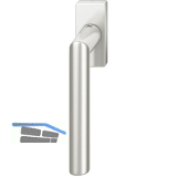 FSB Fenstergriff 34 1076 eckige Rosette, Aluminium silber eloxiert