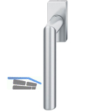 FSB Fenstergriff 34 1076 eckige Rosette, Edelstahl matt