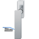 FSB Fenstergriff 34 1003 abschlie�bar eckige Rosette, Edelstahl matt