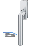 FSB Fenstergriff 34 1076 abschlie�bar eckige Rosette, Edelstahl matt